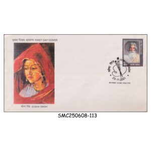 Stamps from INDIA - 2001 SOBHA SINGH - FDC - KOLKATA CANCELLATION