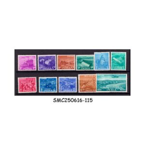 Stamps from INDIA - 1955 2nd DEFINITIVE SERIES FIVE YEAR PLAN SCOTT#254-264- 11V - MINT NH