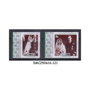 Stamps from AITUTAKI - 1972 ROYAL SILVER WEDDING - 2V - MINT NH