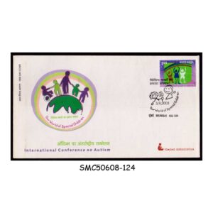 Stamps from INDIA - 2003 INTERNATIONAL CONFERENCE ON AUTISM - FDC MUMBAI CANCELLATION