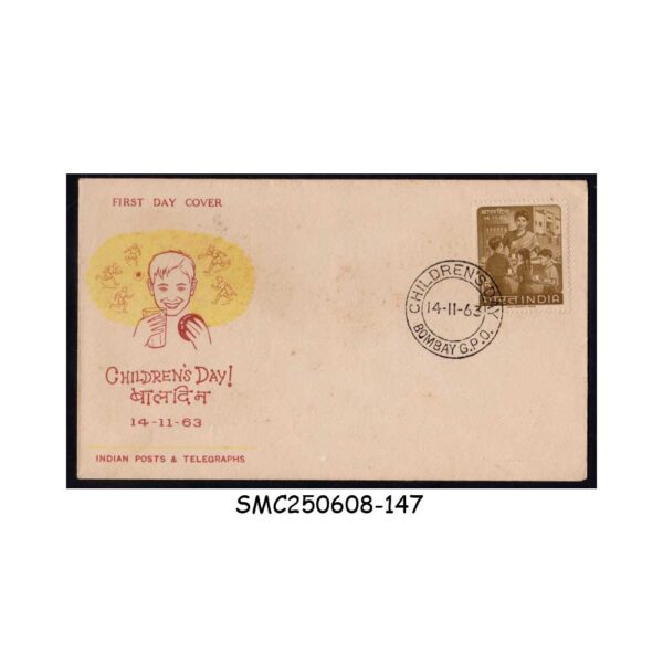 Stamps from INDIA - 1963 CHILDREN'S DAY - FDC