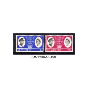 Stamps from ST. VINCENT - 1966 ROYAL VISIT SG#250-251 - 2V MINT LH