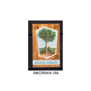 Stamps from FRENCH NEW HEBRIDES - 1969 20c TIMBER INDUSTRIES / TREE - 1V MINT NH