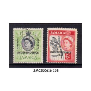 Stamps from JAMAICA - 1962 INDEPENDENCE SG#182 & 186 - 2V USED