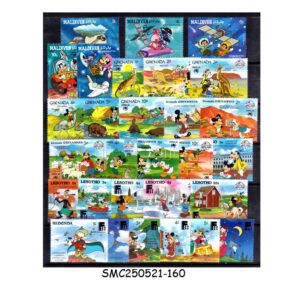 SELECTED STAMPS OF DISNEY ANIMATION CARTOONS FROM DIFFERENT COUNTRIES - 29V MNH