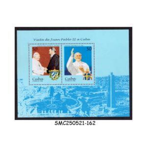 Stamps from CUBA - 1997 VISIT OF POPE JOHN PAUL II - MIN. SHEET MINT NH