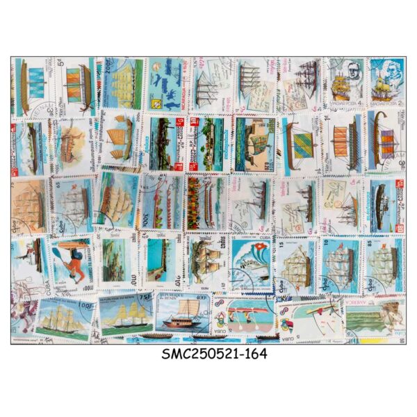 WORLDWIDE COLLECTION OF SHIPS STAMPS FROM DIFFERENT COUNTRIES - 300V - USED
