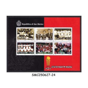Stamps from SAN MARINO - 1999 CENTENARY OF MILAN - MIN. SHEET MINT NH