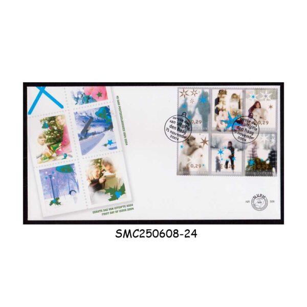 COVER from NETHERLANDS - 2004 DECEMBER STAMPS - 6V - FDC
