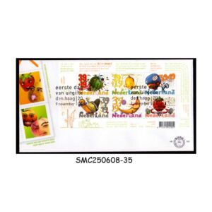 COVER from NETHERLANDS - 2004  CHILDREN STAMPS / FRUITS - MS - FDC
