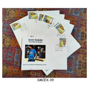 Stamps from INDIA - 2013 SACHIN TENDULKAR : 200th CRCKET TEST MATCH PRIVATE FDC 16nos