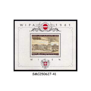 Stamps from AUSTRIA - 1981 WIPA PHILATELIC EXHIBITION SC#B345 - MINIATURE SHEET MNH