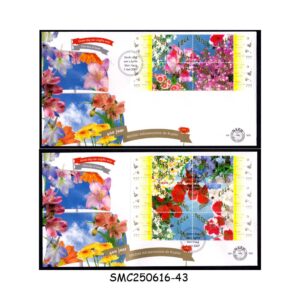 Cover from NETHERLANDS - 2007 GIFT FLOWERS - SET OF 2 FDC