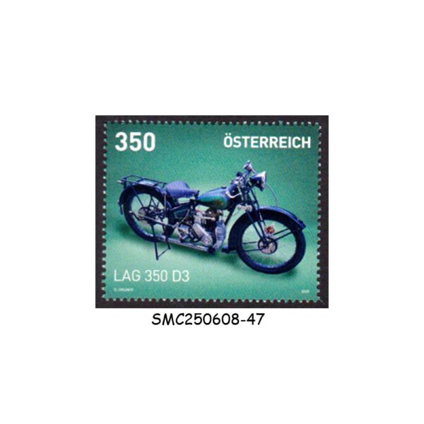 Stamps from AUSTRIA - 2024 MOTORBIKES (SERIES II) / LAG 350 D3 MOTORCYCLE - 1V MINT NH