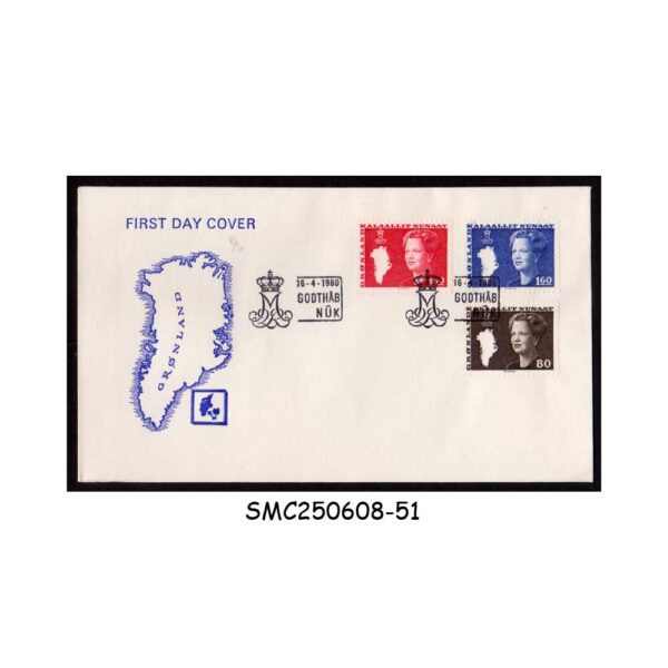 Covers from GREENLAND - 1980 QUEEN MARGRETHE II - FDC