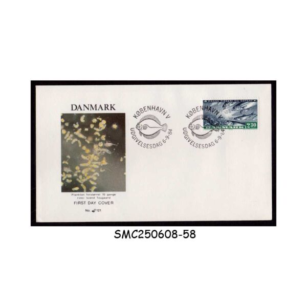 Cover from DENMARK - 1984 ATLANTIC HERRING FISH - FDC