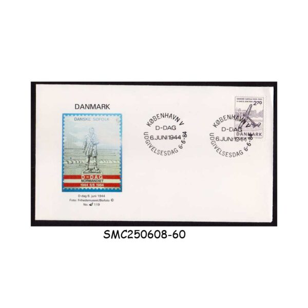 Cover from DENMARK - 1944 D-DAY - AVIATION - FDC