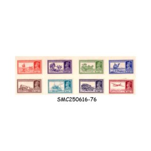 Stamps from INDIA - 1937 KING GEORGE VI - KGVI DEFINITIVES SG#251-258 - 8V MINT HINGED