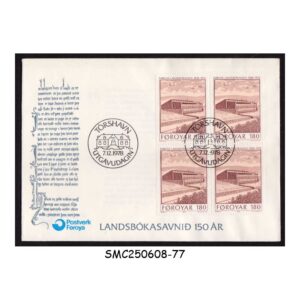Cover from FAROE ISLANDS - 1978 150 YEARS OF NATIONAL LIBRARY - FDC