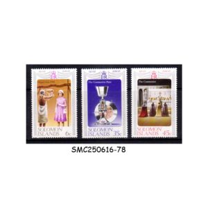 Stamps from SOLOMON ISLANDS - 1977 QEII SILVER JUBILEE - SG#334-336 - MINT NH