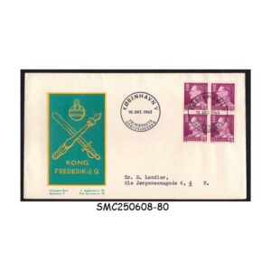 Cover from DENMARK - 1963 KING FREDERIK IX - FDC