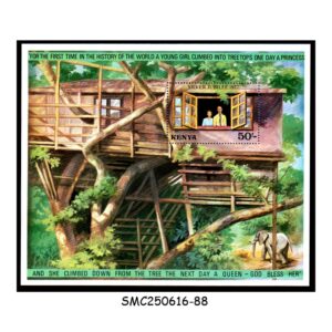 Stamps from KENYA - 1977 QEII SILVER JUBILEE - MINIATURE SHEET MINT NH