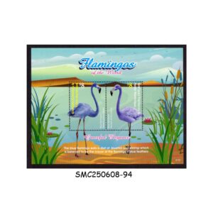 Stamps from GRENADA CARRIACOU & PETITE MARTINIQUE 2021 FLAMINGOS OF THE WORLD / BIRDS - MIN. SHEET MNH