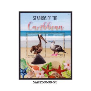 Stamps from GRENADA CARRIACOU & PETITE MARTINIQUE 2022 SEABIRDS OF THE CARIBBEAN / BIRDS - MIN/SHT MNH