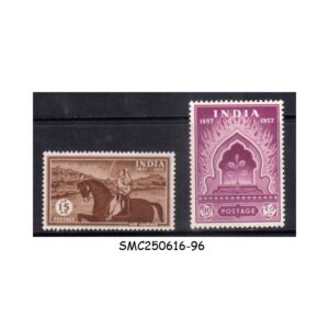 Stamps from INDIA - 1957 CENTENARY OF INDIAN MUTINY  SG#386-87 - 2V MINT LH