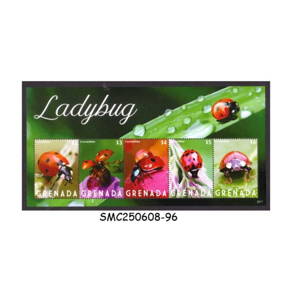 Stamps from GRENADA - 2022 LADYBUG / INSECTS - MIN. SHEET MINT NH