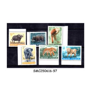 Stamps from INDIA - 1962-63 WILD LIFE PRESERVATION / WILD ANIMALS  SG#460, 472-476 - 6V MINT NH