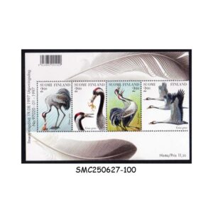 Stamps from FINLAND - 1997 BIRDS - COMMON CRANES - SOUVENIR SHEET MINT NH