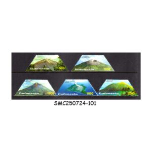 Stamps from INDONESIA - 2003 VOLCANOES - 5V - MINT NH