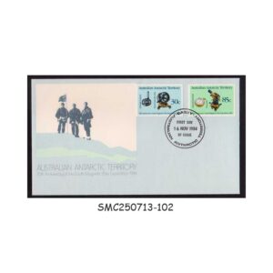 Cover from AUSTRALIAN ANTARCTIC TERRITORY - 1984 75yrs SOUTH MAGNETIC POLE EXPEDITION - FDC