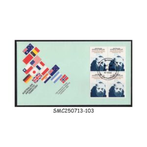 Cover from AUSTRALIAN ANTARCTIC TERRITORY - 1983 12th ANTARCTIC TREATY CONSULTATIVE MEETING, CANBERRA - BLK-4 - FDC