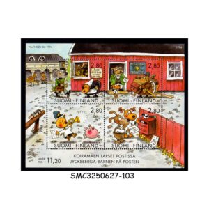 Stamps from FINLAND - 1994 COMIC - THE DOG HILL - SOUVENIR SHEET MINT NH