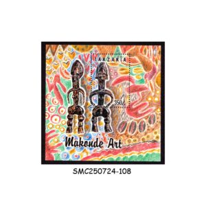 Stamps from TANZANIA - 1992 MAKONDE ART - MIN. SHEET MINT NH