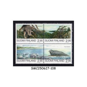Stamps from FINLAND - 1995 NATURE PROTECTION - SE-TENANT BLOCK OF 4 - MINT NH