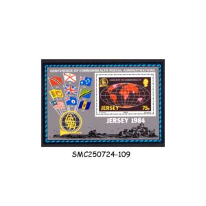Stamps from JERSEY - 1984 CONFERENCE OF COMMONWEALTH POSTAL ADMINISTRATION MIN/SHT MNH