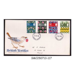 Cover from GREAT BRITAIN - 1982 BRITISH TEXTILES - FDC