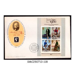 Cover from GREAT BRITAIN - 1979 DEATH CENTENARY OF SIR ROWLAND HILL / LONDON 1980 - MS - FDC