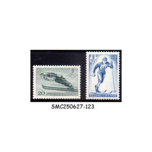 Stamps from FINLAND - 1958 WORLD CHAMPIONSHIPS SKIING / SPORTS - 2V - MINT NH