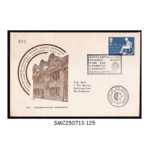 Cover from GREAT BRITAIN - 1975 NORTHAMPTONSHIRE PHILATELIC SOCIETY STAMP FAIR COVER WITH SP. CANCL.