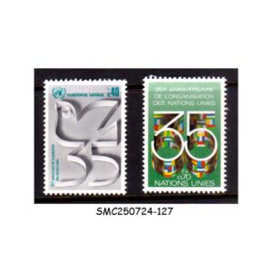 Stamps from UNITED NATIONS GENEVA UNO - 1980 35th ANNIVERSARY OF UNO - 2V MINT NH