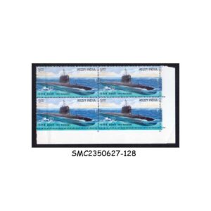 Stamps from INDIA - 2017 INS KALVARI / INDIAN NAVY SUBMARINE - BLOCK OF 4 - MINT NH