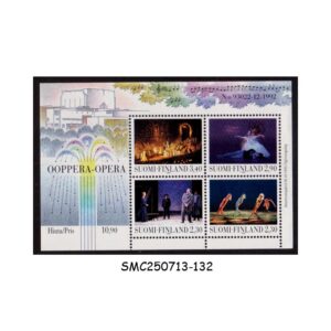 Stamps from FINLAND - 1993 HELSINKI OPERA HOUSE / THEATRE - SOUVENIR SHEET MINT NH