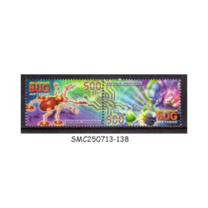 Stamps from INDONESIA - 1999 THE MILLENNIUM BUG - 2V SE-TENANT MINT NH