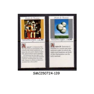 Stamps from UNITED NATIONS GENEVA UNO - 1993 HUMAN RIGHTS - 2V - MINT NH