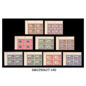 Stamps from JAIPUR STATE - 1947 SILVER JUBILEE SG#71-79 - BLOCK OF 4 - 9V - MINT NH