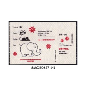 Stamps from AUSTRIA - 2020 PANDEMIC THEME - TOILET PAPER EMBOSSED SOUVENIR SHEET MINT NH